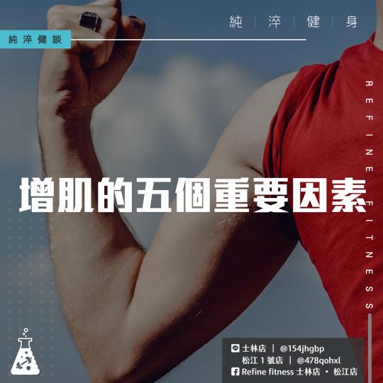 增肌的五個重要因素